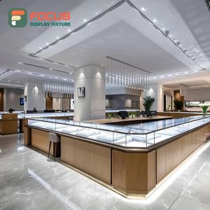 Sistema de Exhibición de Joyería Personalizado con Acabado Laminado, Vitrina de Vidrio Comercial para Tiendas - Product Image 2