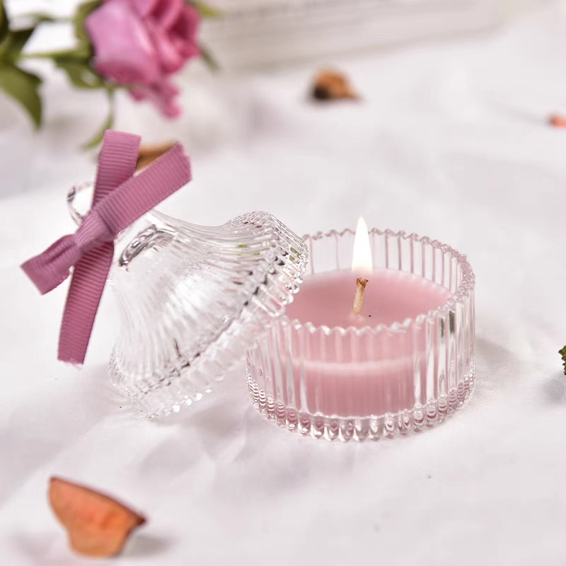 Most popular custom color glass candle holder jar
