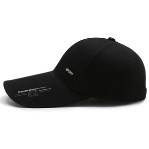 Unisex Baseball Cap Black Twill Sun Protection Hat For Spring Summer Outdoor Use - Product Image 1