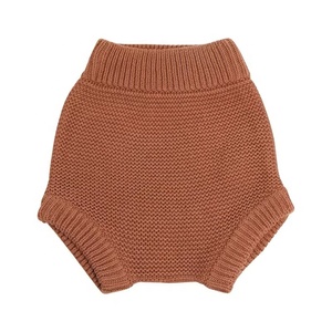 Pantalones cortos de ganchillo para glúteos, ropa informal Unisex para bebés, recién nacidos, niños y niñas, farol tejido de lana de Color sólido, algodón orgánico 100% - Product Image 2