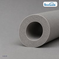 Tube en mousse NBR/PVC pour isolation électrique des conduites CVC, blindage EMI pour tuyauterie solaire thermique, plomberie d'eau et lignes de processus industriels