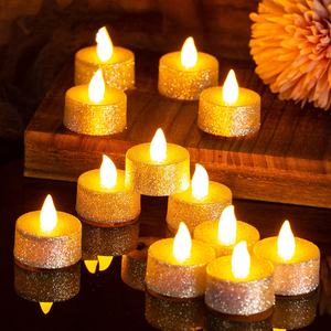 <span class=keywords><strong>Bougie</strong></span> Électronique <span class=keywords><strong>LED</strong></span> <span class=keywords><strong>Scintillante</strong></span>, Petites Lumières en Cire de Thé, Décoration d'Ambiance Festive pour Anniversaire - Product Image 1