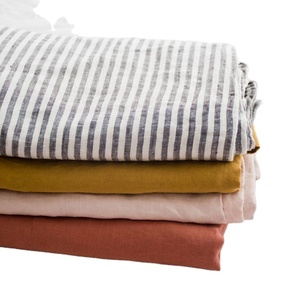 100% Vải Lanh Tự nhiên bằng sân thủ công với nhiều màu sắc khác nhau bao gồm màu be OEKO-TEX máy bay được chứng nhận sử dụng vải lanh mềm - Product Image 6