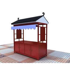 Kiosque alimentaire du Yunnan en acier inoxydable, 3 à 5,8 mètres, extérieur, alimentation intégrée, montage facile, design carré - Product Image 5