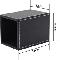 Porte-stylos et crayons en cuir PU avec rangement pour tasses, organisateur de bureau, table, papeterie, pour porte-pinceaux de maquillage, tasses