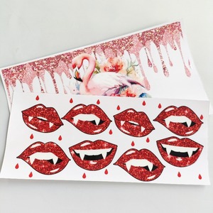 Adesivi Trasferibili UV DTF di Alta Qualità con Design Personalizzato, Stampa Labbra che si Bacio, Etichette Impermeabili per Bicchieri da 16oz e 20oz - Product Image 5