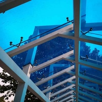 Verre feuilleté de haute qualité, transparent et sécurisé, 6+ 0,38+6 mm, pour auvent extérieur