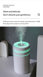 Appareils électroménagers intelligents, humidificateur ultrasonique miniature USB avec lumière colorée, portable pour la maison, la voiture et l'hôtel, garantie 1 an - Product Image 5