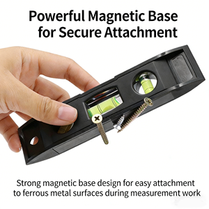 ميزان توربيدو مغناطيسي، ميزان فقاعي، مسطرة قياس مستوى الماء، أداة تسوية للآلات ومشاريع الـ DIY - Product Image 5