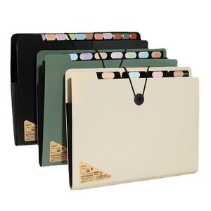 New 9-Grid PP Portable Organ A4 Size Office Data Folder Special Student Storage <b>Document</b> <b>Bag</b> for Exam Paper Sorting - Product Image 1