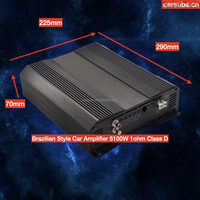 Amplificateur de subwoofer de voiture de style brésilien, pleine gamme, RMS 5000W, mono 1CH, 5K, classe D