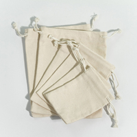 Logo personnalisé écologique biologique cordon sac à poussière réutilisable mousseline de coton pochette lin sac cadeau bijoux emballage en gros