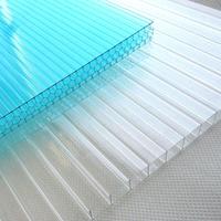 Feuille creuse moderne transparente et durable en polycarbonate pour voitures de plein air lucarnes lucarnes Feuilles de soleil pour toiture en nid d'abeille Feuilles gaufrées en PC
