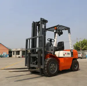 New China manufacturer 3ton diesel forklift truck fork lift transport stacker lifter machine