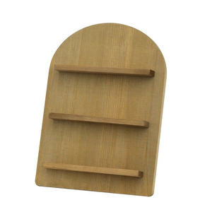 Sáng tạo 3 tầng Vòng vòm bằng gỗ Kệ truy cập bán lẻ hiển thị Riser gỗ hiển thị kệ cho mỹ phẩm tinh dầu nước hoa - Product Image 6