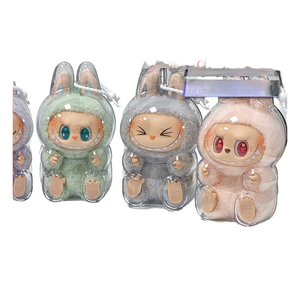 Étui de protection pour LABUBU Monsters Macaron, présentoir en acrylique, accessoires de protection avec étui debout blanc, transparent - Product Image 1