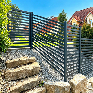 Valla de Seguridad de Aluminio Personalizada de Fábrica Directa con Acabado con Recubrimiento en Polvo, Estilo Australiano, Instalación DIY para Hogar y Jardín - Product Image 3