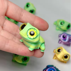 Ornamento di Rane Stampate in 3D con Grandi Occhi Carini, Modello Realistico di Rana Cartoon in PLA, Statuetta Artigianale da Appendere - Product Image 2