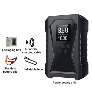 Portable Power Bank 12V <span class=keywords><strong>chargeur</strong></span> de batterie au Lithium d'urgence voiture saut démarreur gonfleur de pneu lampe de poche d'urgence 1200A - Product Image 2