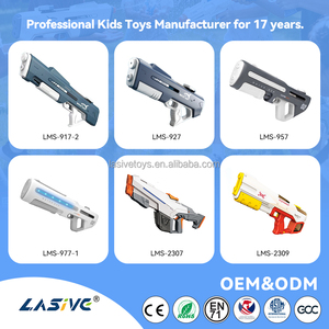 LASIVE TOYS Pistolet à eau électrique rechargeable de haute qualité, longue durée, puissant, à pulvérisation continue, 320 ml, pour les combats d'eau en plein air - Product Image 3