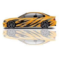 Vinilo Decorativo NIKO Graffiti de Lujo para Autos Deportivos, Diseño Personalizado para Carrocería Completa, Gráficos Degradados con Letras