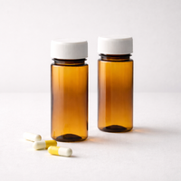 Nouveauté : flacons en plastique miniatures de 30 ml, non toxiques, robustes, avec étiquette personnalisée, pour le stockage de capsules en pharmacie