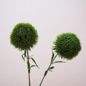 Premium Artificial suave decoración verde pompón Dianthus moderno Hotel arreglos florales para boda MESA DE Navidad para Pascua - Product Image 3