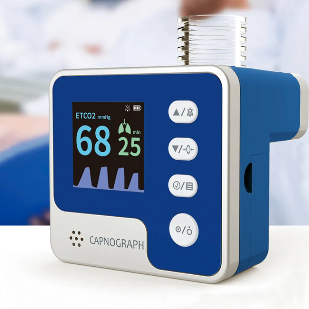 Monitor Capnograph Genggam Etco2 Dokter Hewan Monitor Denyut Nadi Oximeter