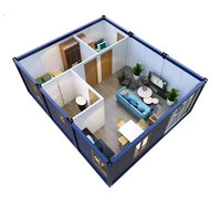 Precios Increíbles, Casa Prefabricada Tipo Contenedor, Diseño Moderno Desmontable, Resistente al Viento, para Vivienda Residencial