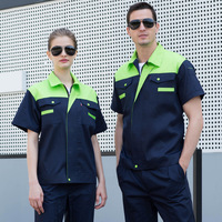 Uniforme de Trabajo de Alta Calidad para Reparación de Automóviles, Transpirable, Práctico, de Manga Corta, con Logotipo OEM, para Verano