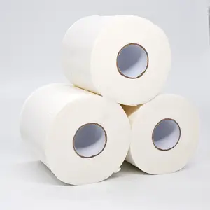 OEM ODM ז"ל בתולה עיסת נייר לבן 2ply רול רקמות אמבטיה ג 'מבו נייר מגבת רול