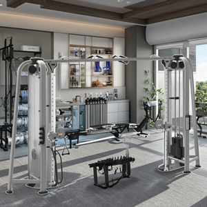 Máquina de Gimnasio Multifunción, Equipo de Fitness de Acero Multifuncional para Ejercicios de Piernas y Hombros, Estación de Poleas Cruzadas LK-08 - Product Image 2
