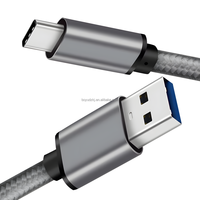Câble de charge rapide USB 3.1 Type-C vers USB 3.0 mâle PD 5 Gbps 3A 60W en nylon pour téléphone portable, ordinateur et imprimante