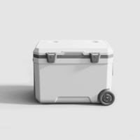 Chine 45L Promotion personnalisée chariot grand golf Portable glacière en plastique glacière à roues