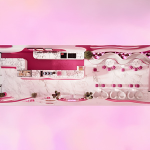 Vetrina Espositiva per Dessert in Vetro Personalizzata con Bancone, Set di Design per Negozio di Bubble Tea, Soluzione Completa per Interni di Pasticcerie - Product Image 6
