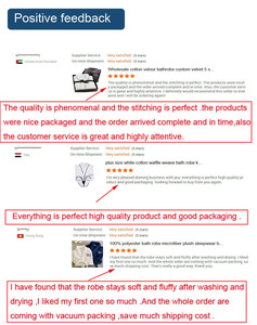 طقم روب استحمام وشبشب مخصص بنمط خلية النحل، روب استحمام قطني أبيض بنسيج وافل مع حواف سوداء للفنادق - Product Image 5