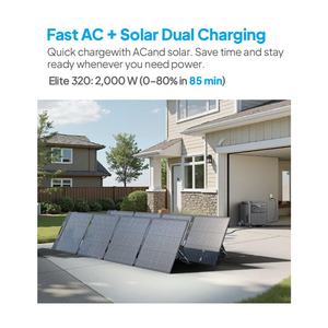 Estación de Energía Portátil <span class=keywords><strong>BLUETTI</strong></span> de Gran Capacidad, 3200 Wh, Admite Carga Solar, Generador Solar de 120V 230V, Sistema de Energía Solar de 1800w - Product Image 5