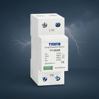 TYCOTIU TY-50GR 1P AC T1 Parafoudre en plastique pour équipement électronique, dispositif de protection industrielle contre la foudre