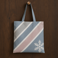 Sac en toile de Noël en coton biologique lavable, avec emblème personnalisé Holly, pour la maison, support de merchandising saisonnier, disponible en stock complet et personnalisable pour achats répétés