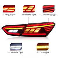 Ensemble de feux arrière RGB de haute qualité pour Toyota Camry 2018-2024, feux arrière LED, clignotants dynamiques, commande par application