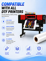 Film PET pour impression jet d'encre, film de transfert DTF pour presse à chaud, papier autocollant DTF, feuille de sublimation en rouleau
