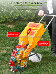 Semoir manuel de précision pour légumes, maïs et autres semences, avec fertilisation intégrée, pour jardin et autres travaux agricoles - Product Image 1