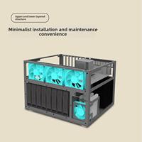 Casing NAS 8 Bay Hot Swap Mendukung Motherboard ATX MATX ITX, PSU SFX, dan 7 Slot PCIe