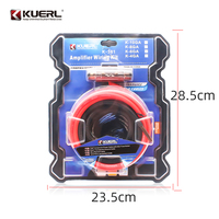 Set Kabel Power Amplifier Mobil Tembaga Berlapis Aluminium 10GA Grosir, Kit Kabel Audio Mobil Profesional Laris Manis
