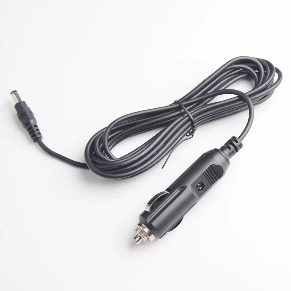 Car Cigarette Lighter Power Cable DC 2.1*5.5mm 24v 12v extension charger adapter For GPS