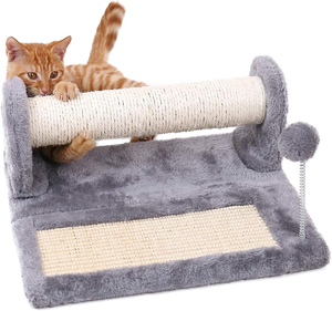 Poste y Almohadilla Rascadora para Gatos, Postes y Almohadillas Rascadoras Cubiertos de Sisal con Pelota de Juego, Ideal para Gatitos y Gatos - Product Image 1