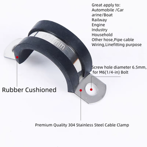 <span class=keywords><strong>P</strong></span> loại kẹ<span class=keywords><strong>p</strong></span> SS304/201 thé<span class=keywords><strong>p</strong></span> không gỉ với cao su máy giặt U yên ống Ống kẹ<span class=keywords><strong>p</strong></span> - Product Image 2