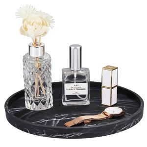 Round Silicone Organizer <b>Tray</b> for Countertop, Non-Slip Waterproof Storage for Bathroom, Kitchen, Desk, Candle & <b>Perfume</b> - Product Image 4
