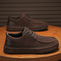 Zapatos de Hombre, Nuevos Tenis Negros con Cordones, Estilo Casual y Deportivo para Otoño, con Parte Superior de PU y Suela de PVC