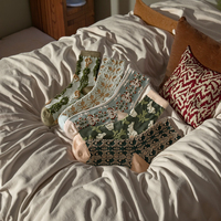 Nouvelle Tendance Mode Chaussettes en Coton Personnalisées de Haute Qualité pour Femmes et Hommes, Respirantes, Antidérapantes, Longueur Ras du Cou, Taille Unique, Usage Quotidien Intérieur